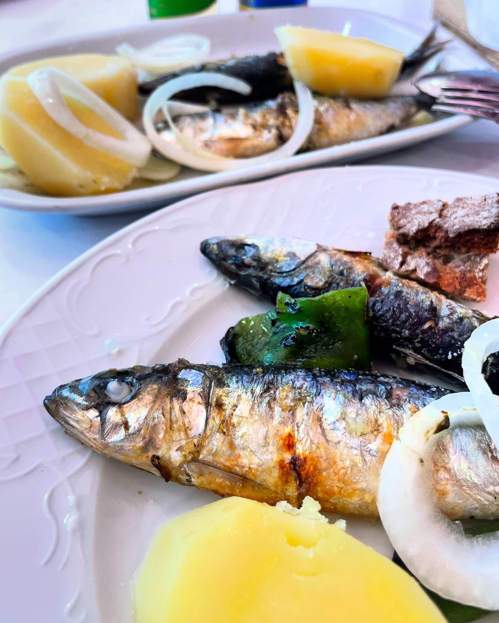 Sardinhas assadas na brasa